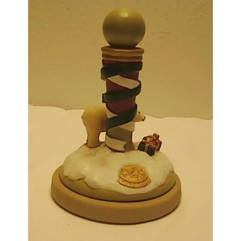 VTG Brown Bag Cookie Art Stamp North Pole #13 Polar Bear 1995 Christmas 11